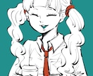 シンプルタッチ単色塗りイラストを作成します SNSアイコンにご利用可能です イメージ5