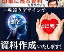 視覚的にも心にも残るプレゼンテーションを作成します ”印象に残り””魅力的”な資料を作成が得意です！！ イメージ1
