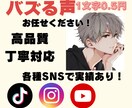 SNSで実績あり！バズる声をお届けします TikTok・Instagram・Youtubeに最適な声を イメージ1