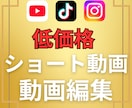 ショート動画の編集します 動画の編集をしたことがない方、編集する時間がない方に イメージ1