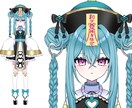 Vtuberキャラデザ～モデリング全て制作します キャラデザ・イラストのみ、配信画面、三面図等のご依頼も可能。 イメージ6