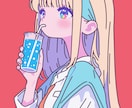 ポップでシンプルな可愛いイラスト描きます グッズ・SNSアイコン・配信背景・記念イラスト等に是非！ イメージ7