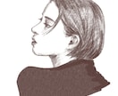 アイコン/名刺似顔絵　モノクロで柔らかく描きます 社員紹介での実績あり/＊実物より美しく仕げます＊ イメージ8