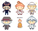 厚塗りアイコン・ドット絵アイコン制作致します 幅広く個性ある作風で対応致します！ イメージ8