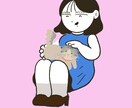 SNS/アイコン 好きなものと一緒に似顔絵描きます 全身イラストも込み！あなたの好きなもので背景をお描きします！ イメージ4