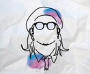 おしゃれでラフな線画の似顔絵かきます Tシャツ、ステッカー、アイコンなどにどうぞ◎ イメージ3