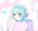 バストアップ1枚絵を作成|簡単背景つけます バストアップの可愛いイラストを描きます イメージ2