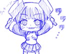 デフォルメしたアイコン向けイラストを描きます アナログなラクガキぽい絵になります イメージ4
