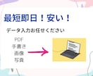 データ入力の代行をします 最短即日！文字単価0.5円で承ります！ イメージ1