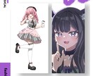 かわいいイラスト、衣装デザイン等描きます 可愛いお顔を描かせていただきます！ イメージ1
