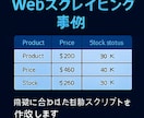 Webサイトの価格・在庫を自動取得します 価格・在庫・情報を定期的に自動取得するツールを制作 イメージ3