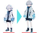 3Dキャラクターモデルを制作します イラストを準備するだけでOK。 イメージ3