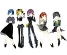 ラフなタッチのキュートな女の子のイラスト描きさます 美大生がかわいい全身イラスト描きます！擬人化もOK！ イメージ1