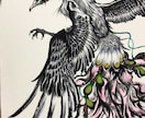 墨絵 躍動感溢れる【動物】を描きます ◇商用利用・著作権譲渡◎／目を引く和風墨絵イラスト イメージ2