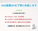 SNS営業用のDM文章を作成します 読まれる・嫌がられない・成果が出る営業文をお届けします イメージ1