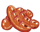 色鮮やかな食べ物のイラスト描きます 色鮮やかで目を引く料理のイラスト、いかがでしょうか！ イメージ5