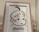 大切な記念品に！ファーストカットアート描きます 赤ちゃんの“はじめて”を　ずっと残る1枚に イメージ1