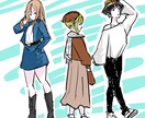 イラスト描きます シンプルな絵柄でイラスト描きます イメージ1