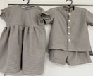 七五三3歳着物、兄妹お揃い服製作します 【持ち込み生地】セパレート着物3歳七五三／完全オーダーメイド イメージ7