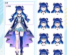 Vtuber全工程セット！デビューまで応援します デザイン・パーツ分け・モデリング・ロゴ・ミニキャラ等全部込! イメージ4