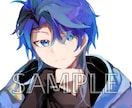 バストアップイラストを描きます 厚みのある色塗り、アニメ調の絵柄での厚塗り風イラスト イメージ2