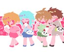 可愛いデフォルメ系のイラストを描きます SNSのアイコンや動画のサムネイルなどに✨ イメージ9