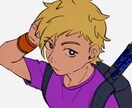 漫画、アニメタッチで男の子アイコン描きます かっこいい、かわいい男の子のアイコン描きます！ イメージ2