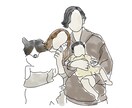 カップルやご家族、お子様なんでもイラストかきます 結婚式やSNS、記念にいかがでしょうか❁ イメージ9