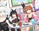 キャラクターイラストお描かきます アイコンから全身絵、背景有の絵までお描きします！ イメージ2