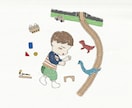お絵描き風！可愛いイラスト描きます 着色を少し変えるだけで大人向けにも子供向けにも変身しますよ！ イメージ4