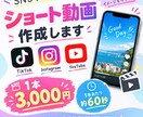 ショート動画編集致します YouTube等のSNSに使用するショート動画編集を致します イメージ1