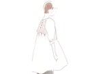 淡く優しい雰囲気の人物カット描きます イメージを膨らませるための挿絵に イメージ1