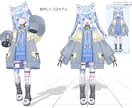 オリジナルの３Dモデルを作製いたします VtuberやVRchat、MMDで使える３Dモデルを作製 イメージ4
