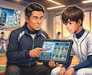 スマホが専属コーチ！上達のツボQR動画作ります 部活や自主練に最適！ノートに貼るだけで即改善されるQR動画 イメージ2
