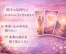 相手の気持ちと今後の流れを見ます 不安を整理し心が軽くなる恋愛リーディング イメージ2