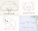 ゆるくて可愛いシンプルな手描きイラストロゴ作ります 商用利用可、aiデータ込み！ショップ、作家さんにおススメです イメージ2