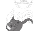 世界に1枚！グレーペットイラストを描きます プレゼントにもインテリアにも！お洒落なペットイラストを！ イメージ3