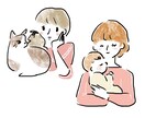 商用利用OK♡ゆるくて可愛いイラストをお描きします SNSのアイコンや挿絵等にお使いいただけます イメージ3