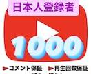 手動宣伝！Youtube登録者を1000増やします 日本人が手動で宣伝して安全にチャンネル登録増加！ イメージ1