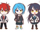 鮮やかで可愛いアイコン用イラスト描きます 幼めの絵柄でアニメ塗りが好きな方向け イメージ9