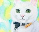 大切なペットをやさしく描きます 水彩手描きの似顔絵（原画郵送・額装オプションあり） イメージ1