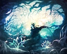 自然多めのファンタジー背景イラスト描きます SNSヘッダー、同人誌の表紙、ジャケットイラストなど描きます イメージ3