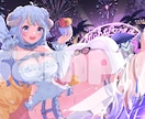 配信サムネ、歌みた、アイコンなんでも描きます 可愛く、元気なキャラクターに仕上げます！ イメージ5