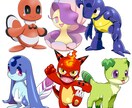デフォルメモンスター描きます マスコットや進化前、子供向けキャラクターにおすすめ イメージ1