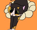 猫ちゃんの愉快な似顔絵を描きます 走り回ってる様なアグレッシブから凛としたおすましまで イメージ1