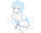 一枚絵/キービジュ/立ち絵/三面図など制作します 甘めでふんわりした絵柄であなたのキャラを描かせて下さい♪ イメージ7