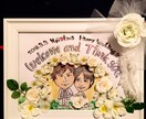 手描き手作りのウェルカムボードをデザインします 結婚式のウェルカムボードや、部屋や玄関に飾るのにオススメです イメージ4