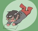 のんびりしたアイコン描きます 寝転んでるのんびりした子達を描きます イメージ1