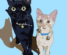 やさしい手描き風のペットイラスト描きます 大切なペットをふんわり可愛く描きます イメージ2