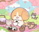 可愛いゆるキャライラストを描きます ビジネス・アイコン・グッズなど様々な用途でご利用いただけます イメージ5
